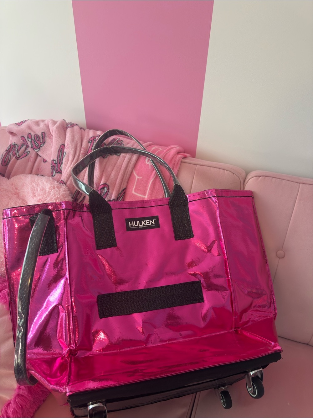 HULKEN Metallic (Ultra Pink) Travel Tote
